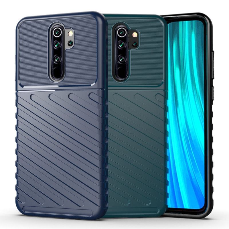 Futerały Xiaomi Redmi Note 8 Pro Zielony Czarny Etui na Telefon Seria Grzmotów