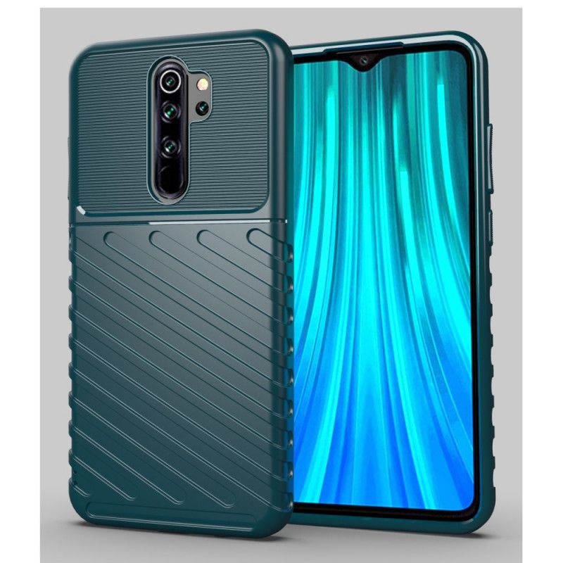 Futerały Xiaomi Redmi Note 8 Pro Zielony Czarny Etui na Telefon Seria Grzmotów