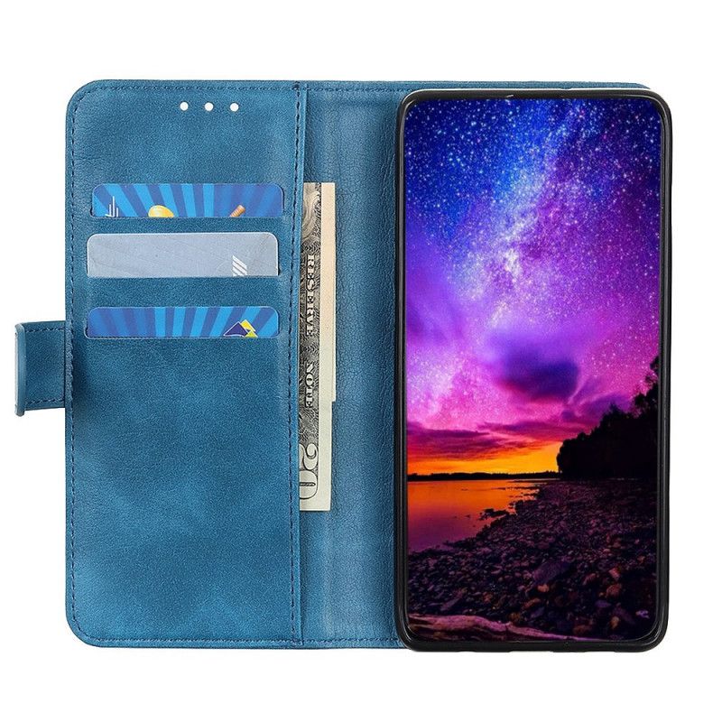 Obudowa Xiaomi Redmi Note 8 Pro Czerwony Czarny Efekt Skóry Monet