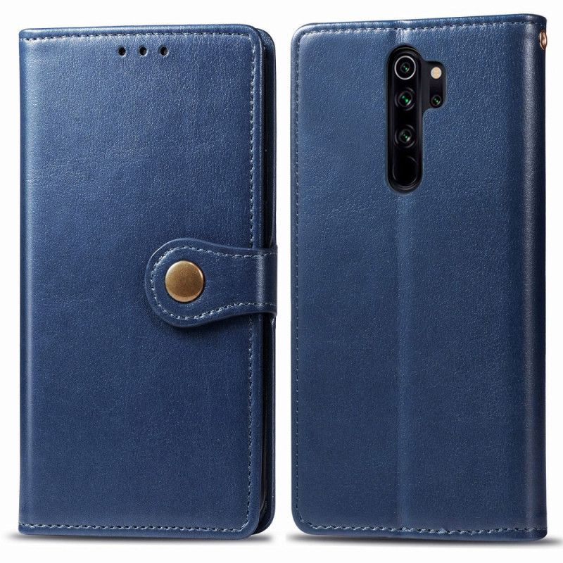 Pokrowce Xiaomi Redmi Note 8 Pro Zielony Czerwony Sztuczna Skóra I Zapięcie Vintage