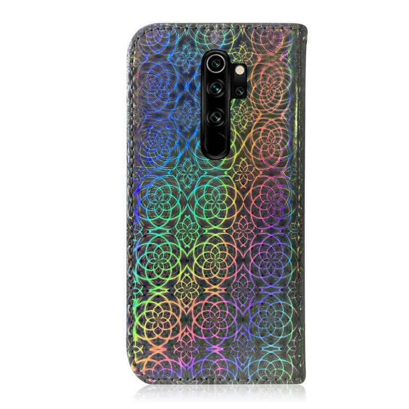 Skórzany Futerał Xiaomi Redmi Note 8 Pro Szary Etui na Telefon Czysty Kolor