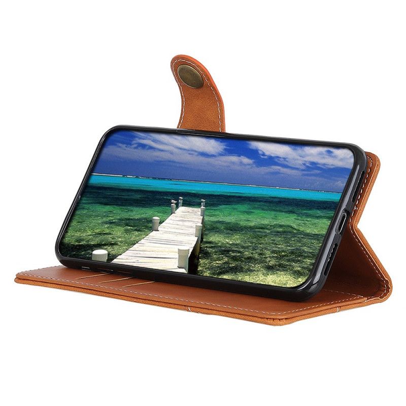 Etui Folio Moto G200 5g Artystyczny Guzik I Szwy