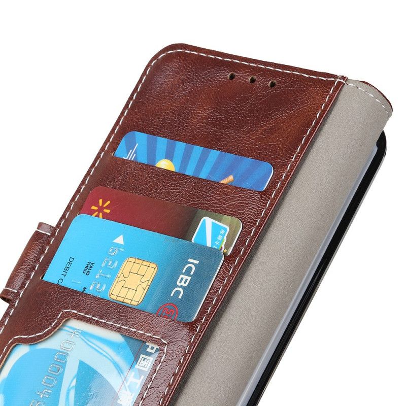 Etui Folio Moto G200 5g Błyszczące I Widoczne Szwy