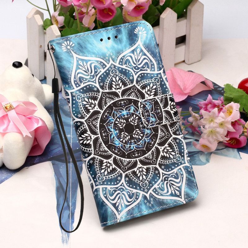 Etui Folio Xiaomi Redmi 9A Czarna Mandala Stringi