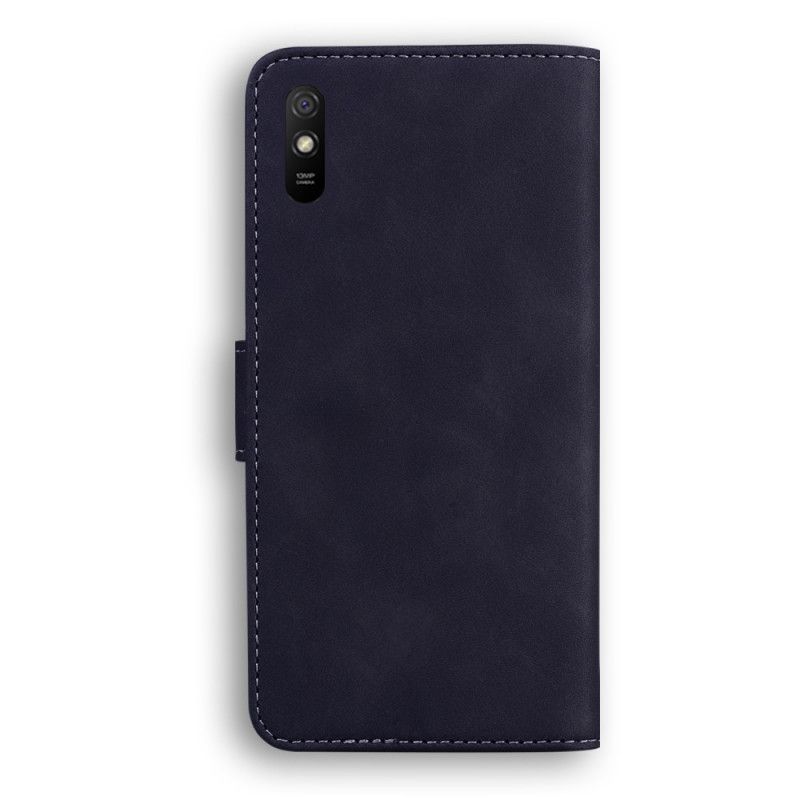 Etui Folio Xiaomi Redmi 9A Czerwony Czarny Imitacja Skóry W Nowych Kolorach Etui Ochronne