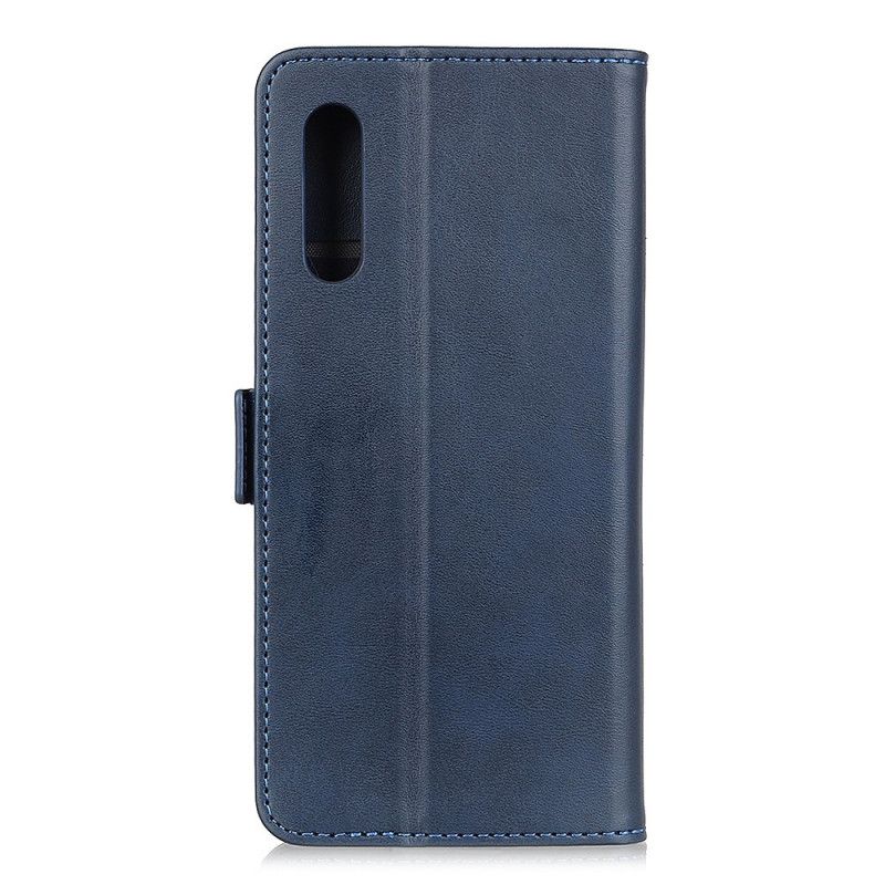 Etui Folio Xiaomi Redmi 9A Czerwony Czarny Podwójna Klapa Etui Ochronne