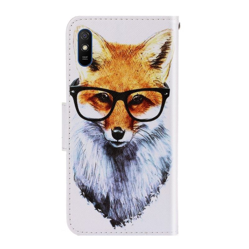 Etui Folio Xiaomi Redmi 9A Fox Stringi Nerd Etui Ochronne