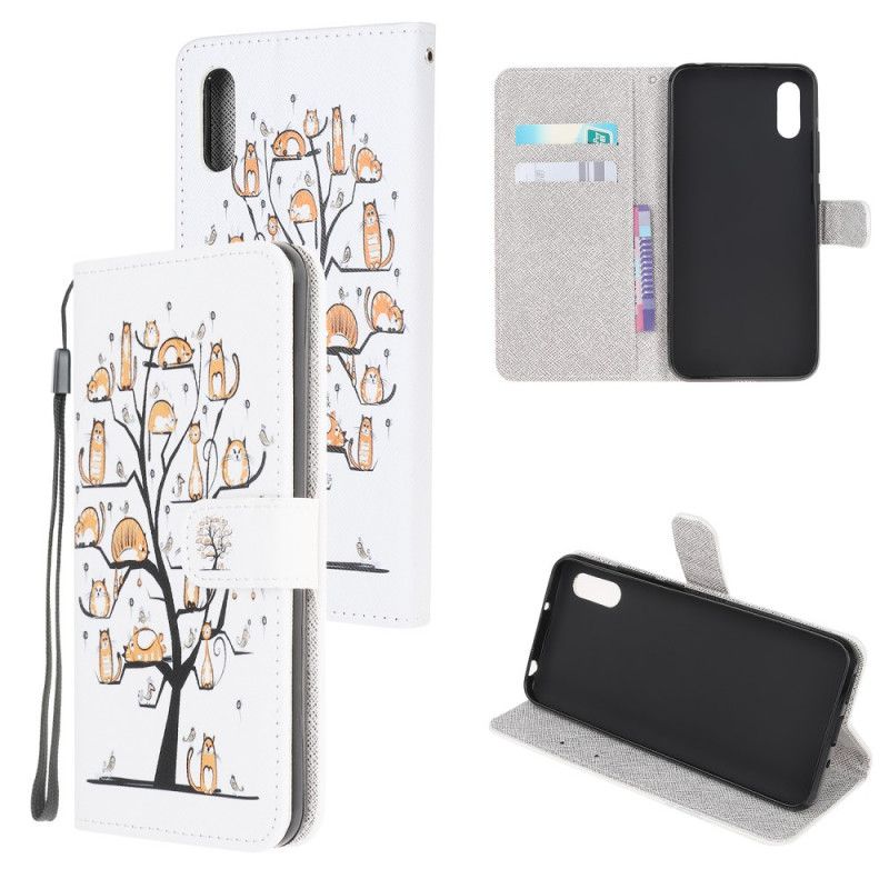 Etui Folio Xiaomi Redmi 9A Funky Stringi Kotki