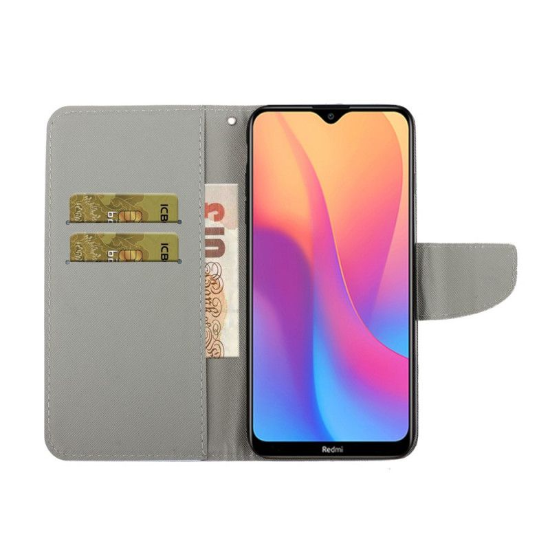 Etui Folio Xiaomi Redmi 9A Kolorowe Stringi W Kwiaty