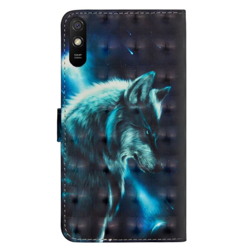 Etui Folio Xiaomi Redmi 9A Majestatyczny Wilk