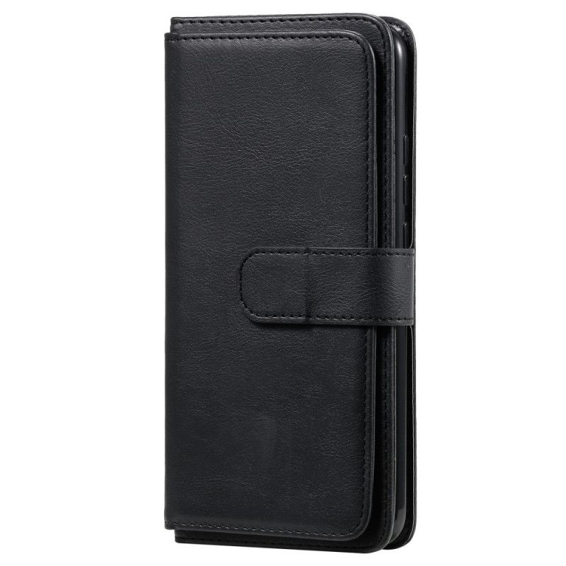 Etui Folio Xiaomi Redmi 9A Zielony Czarny Wielofunkcyjne Etui Na 10 Kart Etui Ochronne