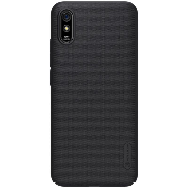 Etui Xiaomi Redmi 9A Biały Czarny Sztywny Matowy Nillkin Etui Ochronne