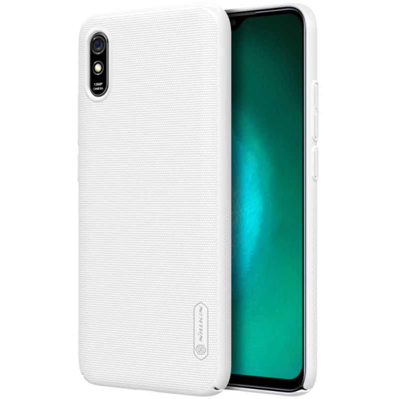 Etui Xiaomi Redmi 9A Biały Czarny Sztywny Matowy Nillkin Etui Ochronne