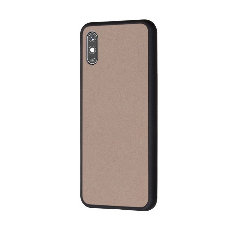 Etui Xiaomi Redmi 9A Czerwony Czarny Hybrydowa Silikonowa Konstrukcja Obręczy Etui Ochronne