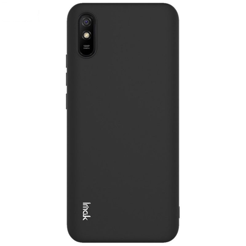 Etui Xiaomi Redmi 9A Czerwony Czarny Kolory Ścinki Serii Imak Uc-2