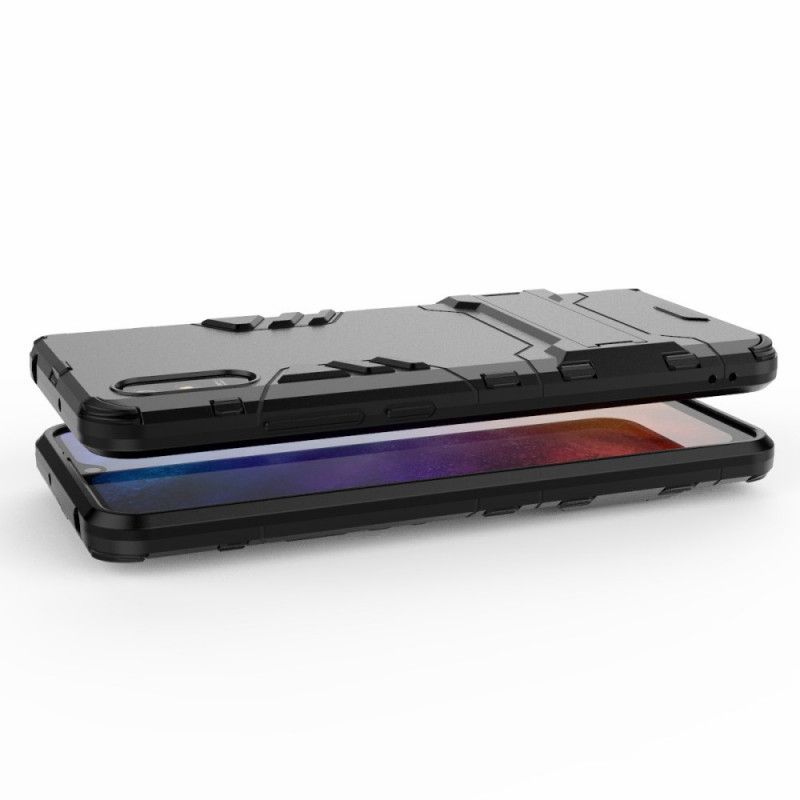 Etui Xiaomi Redmi 9A Czerwony Czarny Wyjątkowo Wytrzymały Język Etui Ochronne