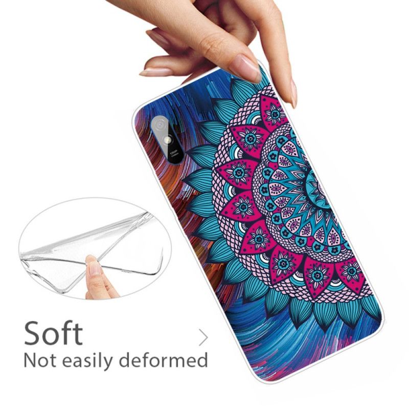 Etui Xiaomi Redmi 9A Kolorowa Mandala Etui Ochronne