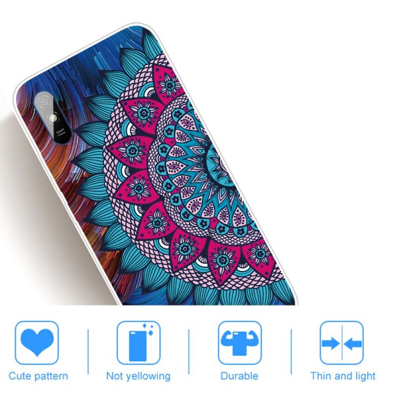 Etui Xiaomi Redmi 9A Kolorowa Mandala Etui Ochronne