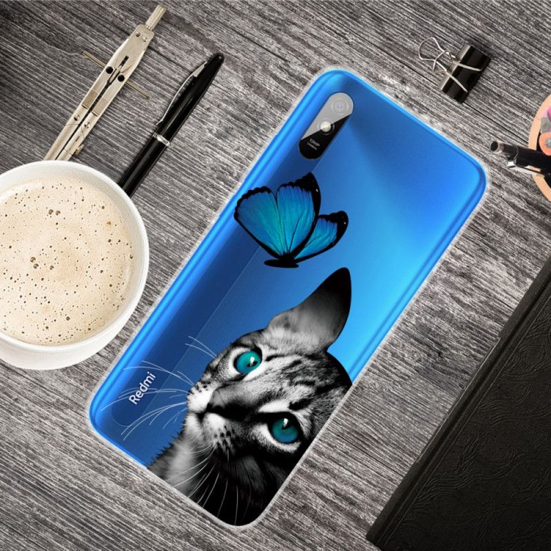 Etui Xiaomi Redmi 9A Kot I Motyl