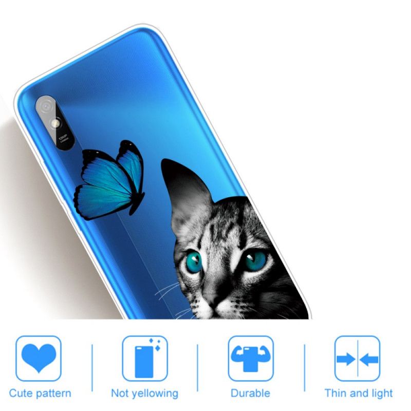 Etui Xiaomi Redmi 9A Kot I Motyl