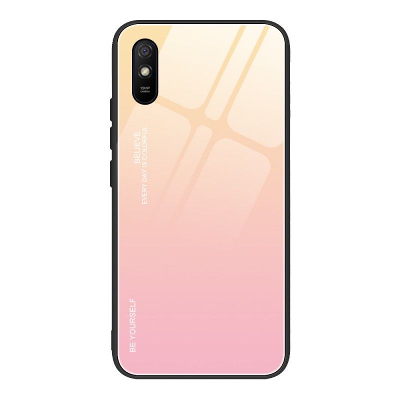 Etui Xiaomi Redmi 9A Magenta Czerwony Bądź Sobą Ze Szkła Hartowanego Etui Ochronne