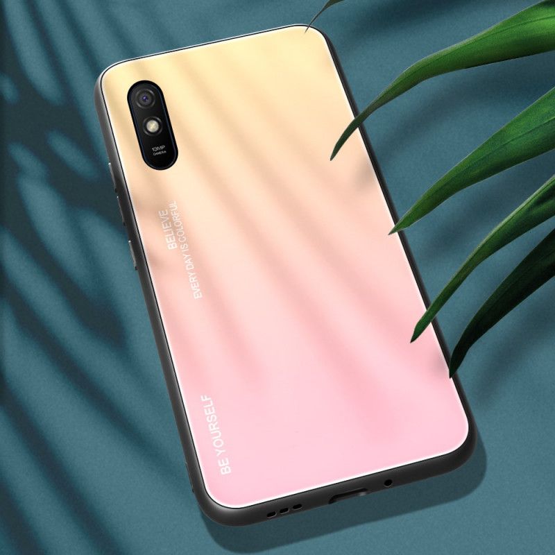 Etui Xiaomi Redmi 9A Magenta Czerwony Bądź Sobą Ze Szkła Hartowanego Etui Ochronne