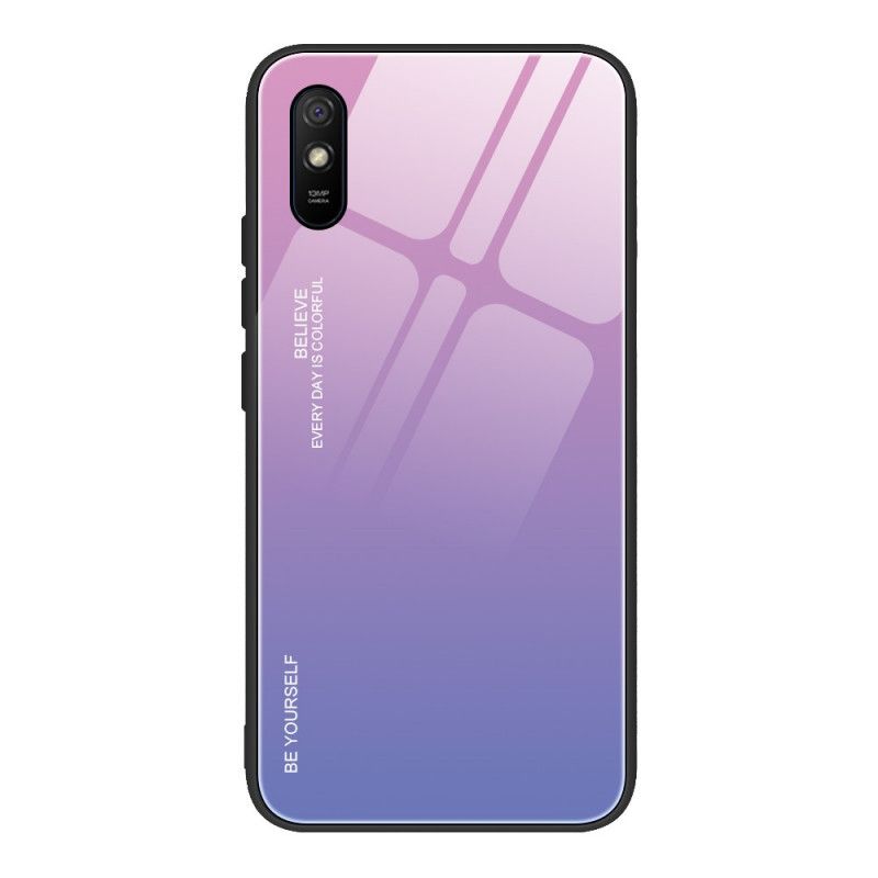 Etui Xiaomi Redmi 9A Magenta Czerwony Bądź Sobą Ze Szkła Hartowanego Etui Ochronne