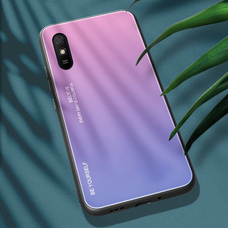 Etui Xiaomi Redmi 9A Magenta Czerwony Bądź Sobą Ze Szkła Hartowanego Etui Ochronne