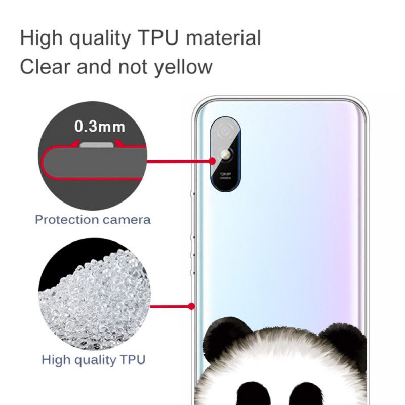 Etui Xiaomi Redmi 9A Przezroczysta Panda