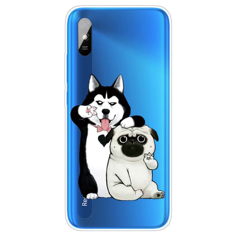 Etui Xiaomi Redmi 9A Śmieszne Psy