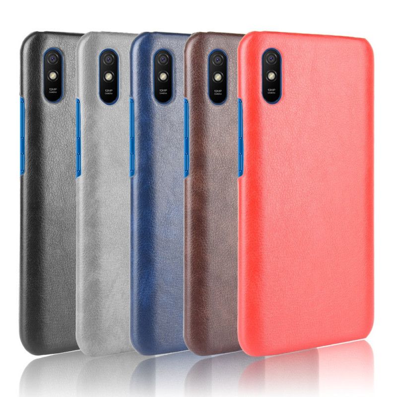 Etui Xiaomi Redmi 9A Szary Czarny Efekt Skóry O Wysokiej Wydajności