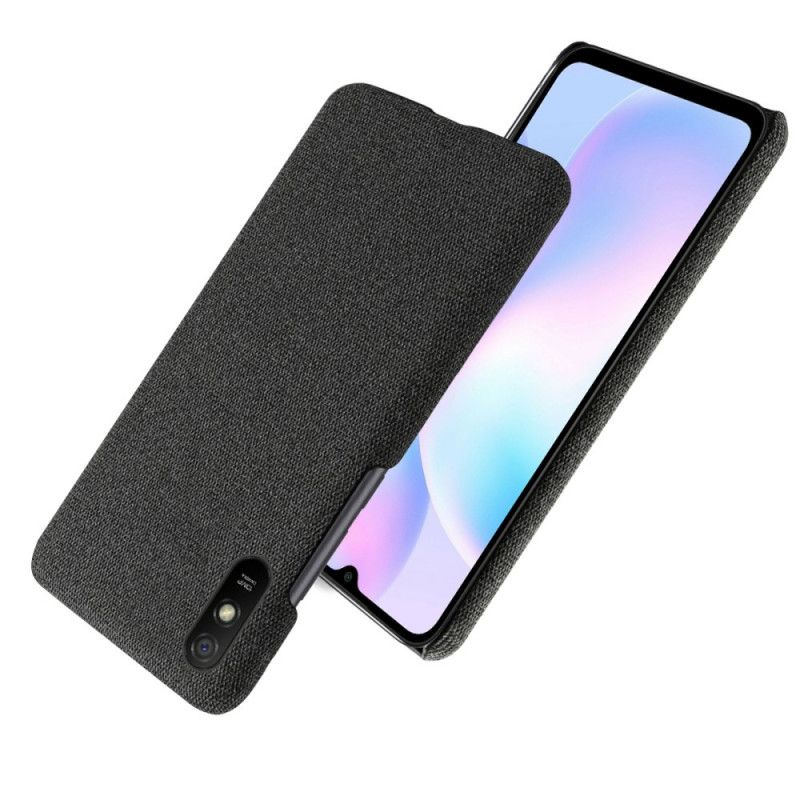 Etui Xiaomi Redmi 9A Szary Czarny Szykowna Tkanina Ksq