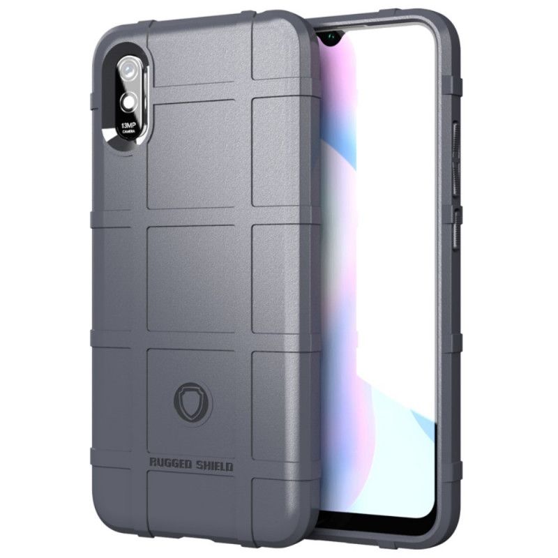 Etui Xiaomi Redmi 9A Szary Czarny Wytrzymała Tarcza