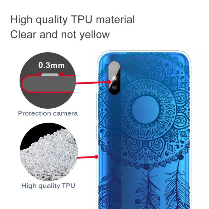 Etui Xiaomi Redmi 9A Wyjątkowa Kwiatowa Mandala Etui Ochronne