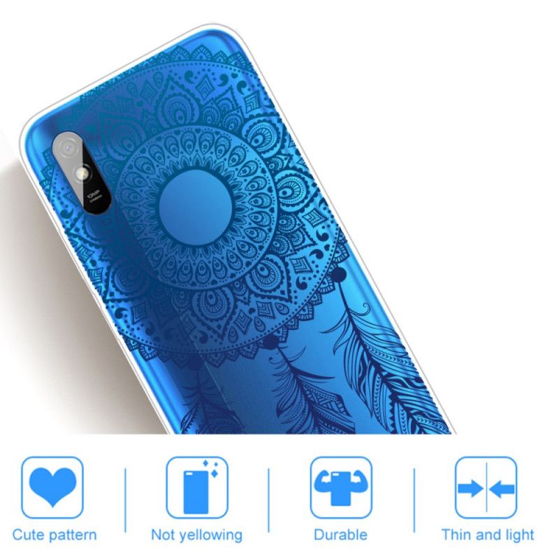 Etui Xiaomi Redmi 9A Wyjątkowa Kwiatowa Mandala Etui Ochronne