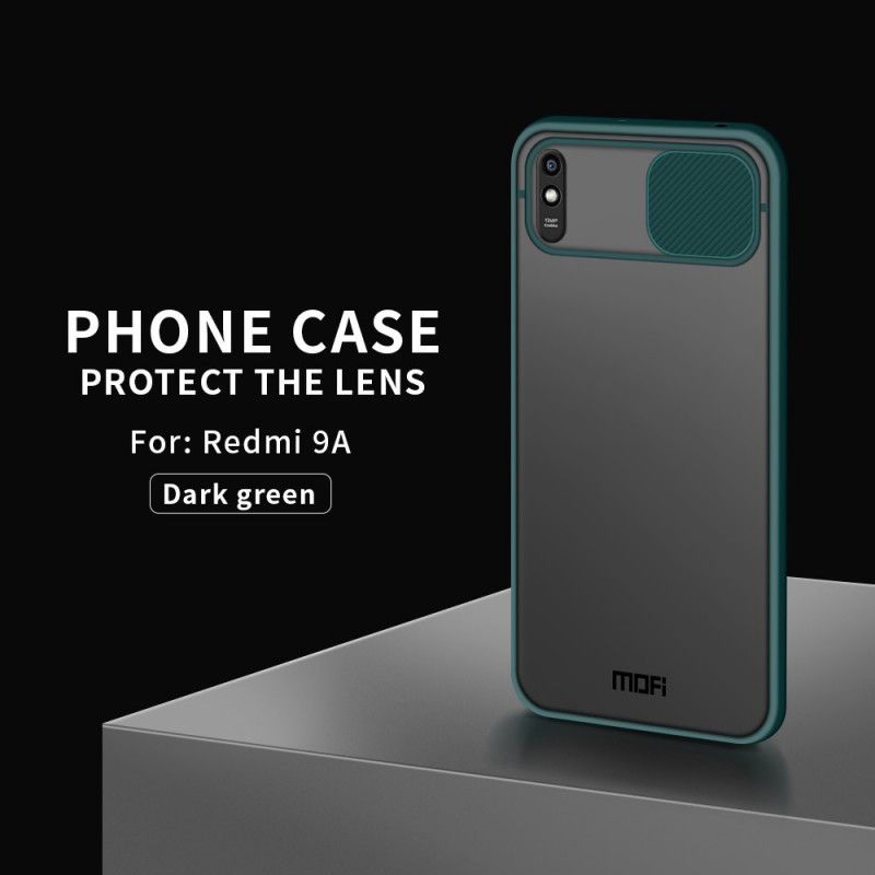 Etui Xiaomi Redmi 9A Zielony Czarny Osłona Modułu Foto Mofi