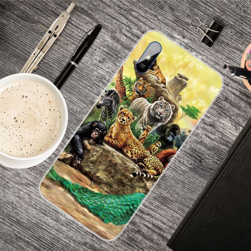 Etui Xiaomi Redmi 9A Zwierzęta Z Safari Etui Ochronne