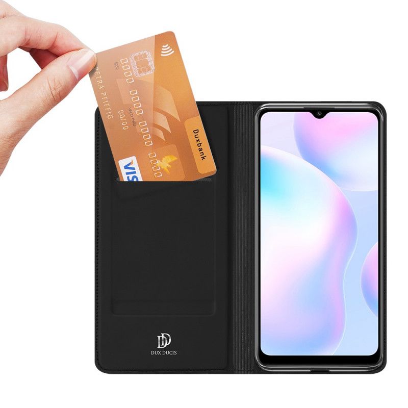 Flip Kotelot Xiaomi Redmi 9A Granatowy Czarny Pro Dux Ducis Skin Etui Ochronne