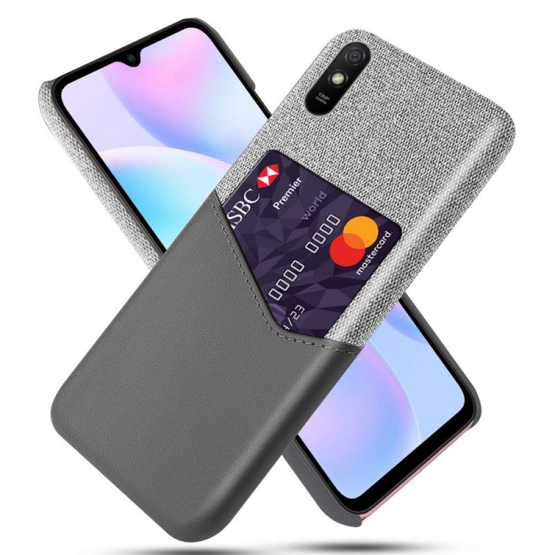 Futerały Xiaomi Redmi 9A Szary Czarny Posiadacz Karty Ksq