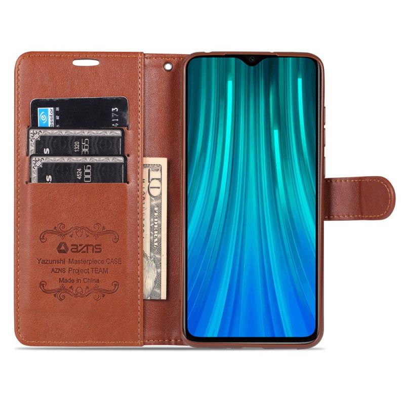 Pokrowce Xiaomi Redmi 9A Czerwony Czarny Imitacja Skóry Azns