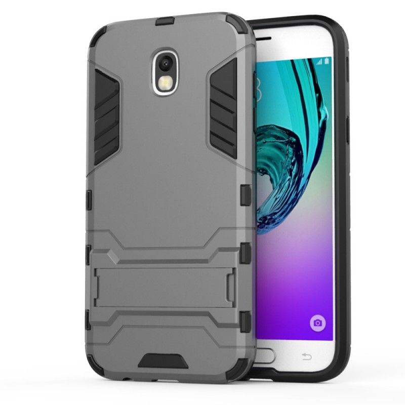 Etui Samsung Galaxy J5 2017 Granatowy Czerwony Ultra Odporny