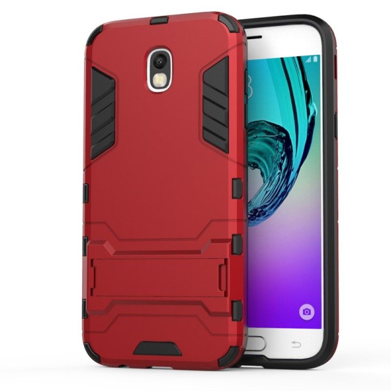 Etui Samsung Galaxy J5 2017 Granatowy Czerwony Ultra Odporny