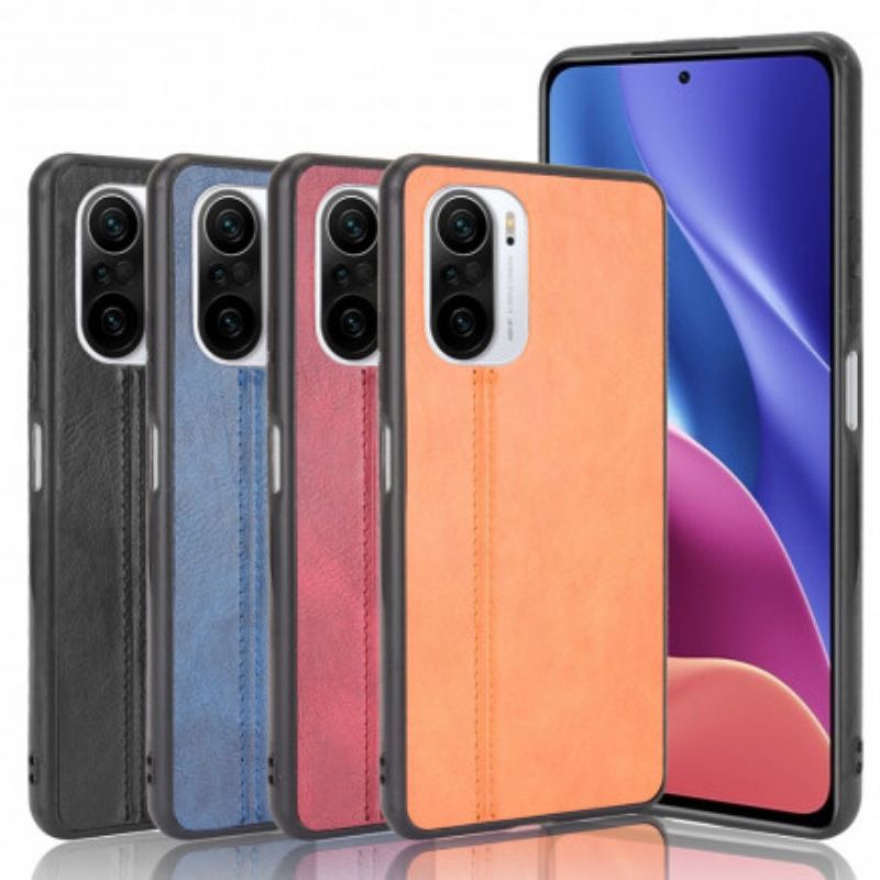 Etui Do Xiaomi Mi 11i 5g / Poco F3 Couture Efekt Skóry