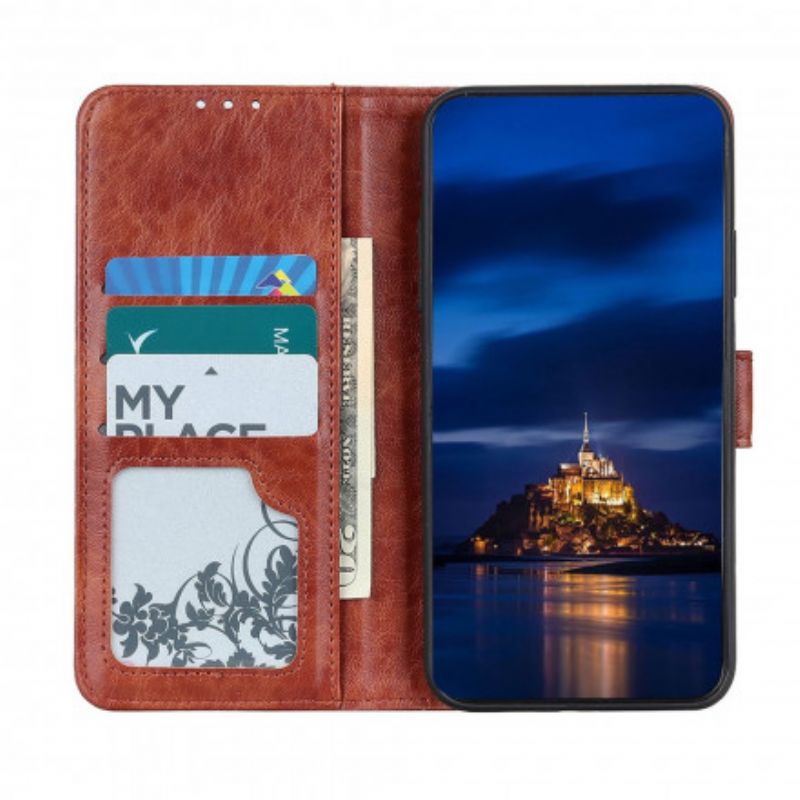 Etui Folio Do Xiaomi Mi 11i 5g / Poco F3 Teksturowana Sztuczna Skóra