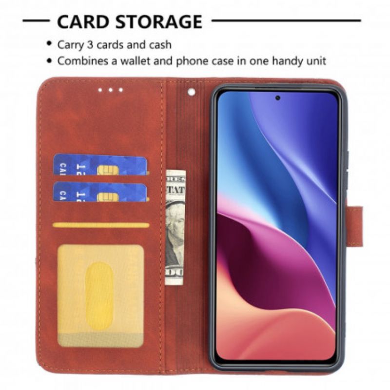 Etui Folio Do Xiaomi Mi 11i 5g / Poco F3 Trójkąt Binfen Kolor