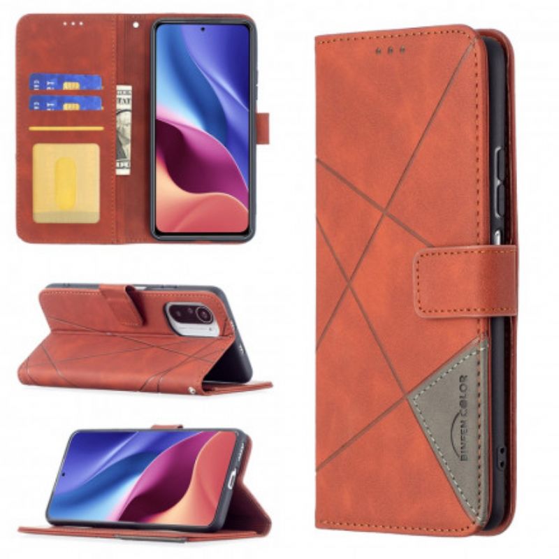 Etui Folio Do Xiaomi Mi 11i 5g / Poco F3 Trójkąt Binfen Kolor