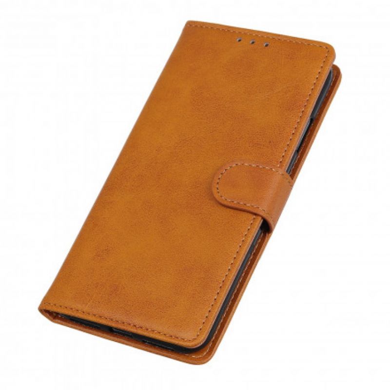 Etui Folio Xiaomi Mi 11i 5g / Poco F3 Retro Matowy Efekt Skóry