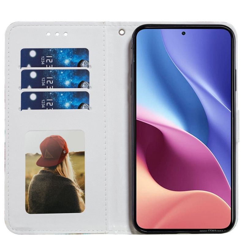 Etui Folio Xiaomi Mi 11i 5g / Poco F3 Słoneczniki