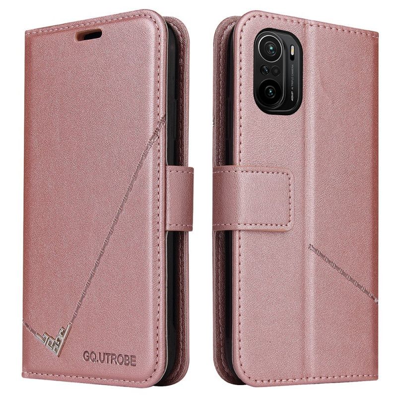 Etui Folio Xiaomi Mi 11i 5g / Poco F3 Sztuczna Skóra Gq.utrobe Etui Ochronne