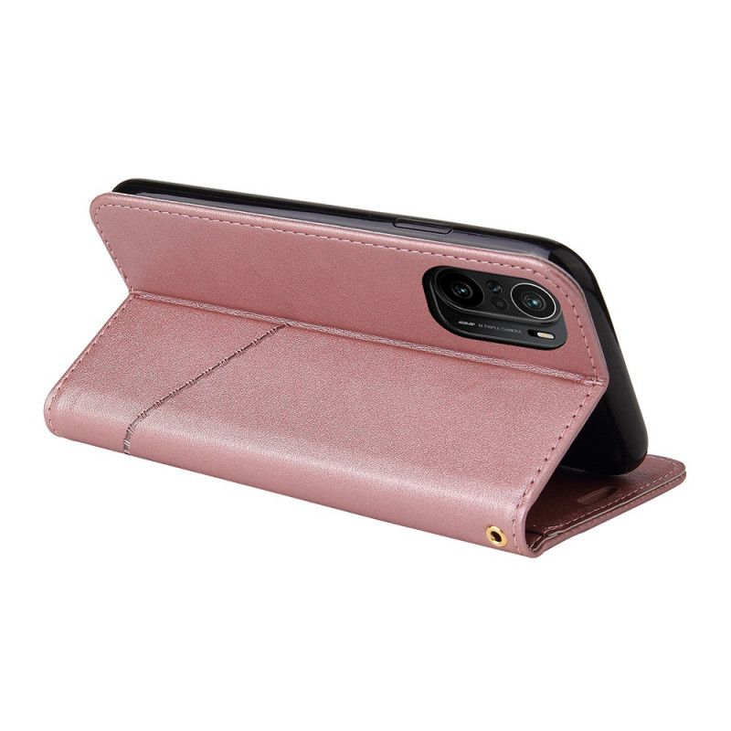 Etui Folio Xiaomi Mi 11i 5g / Poco F3 Sztuczna Skóra Gq.utrobe Etui Ochronne